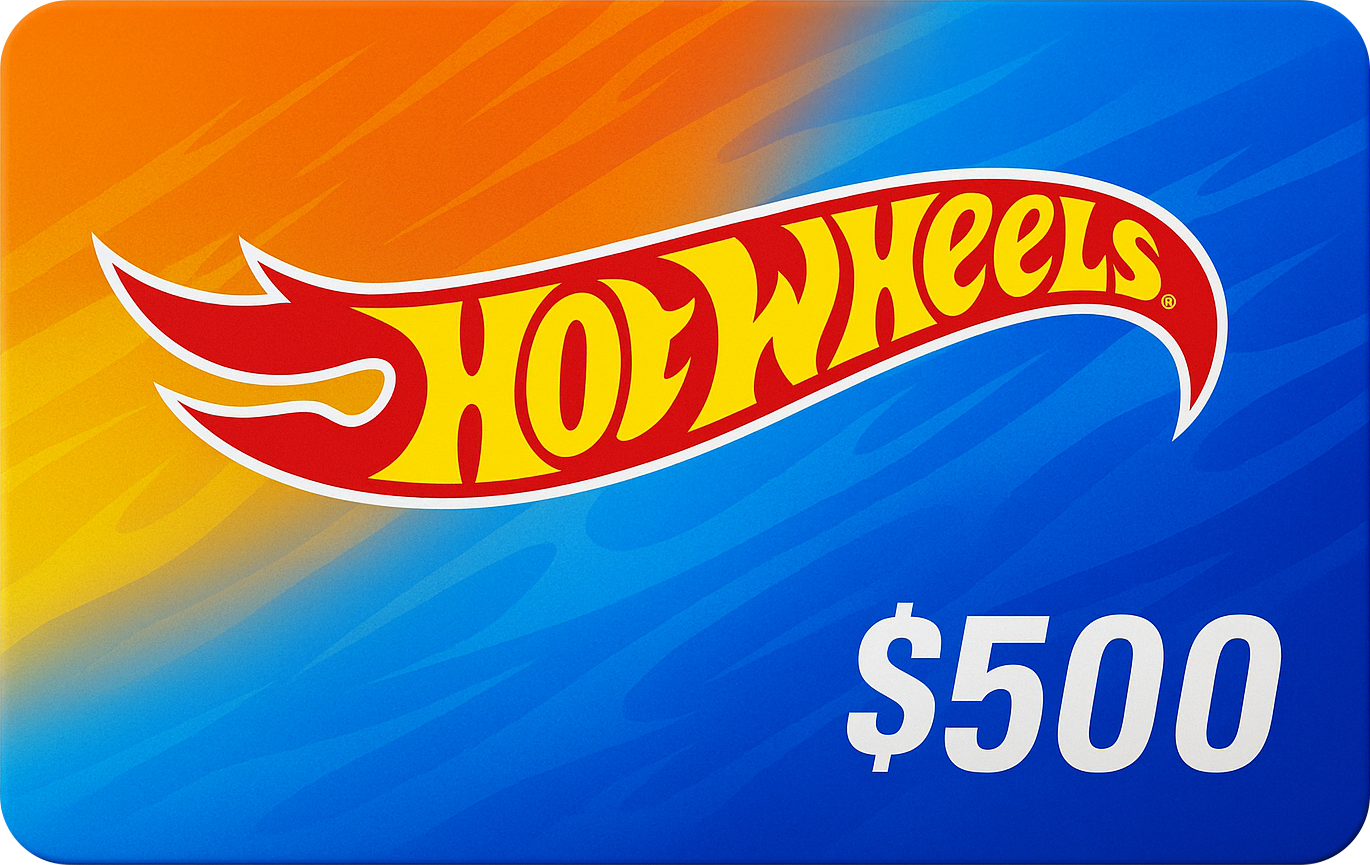 HotWheels $500 Gift Card